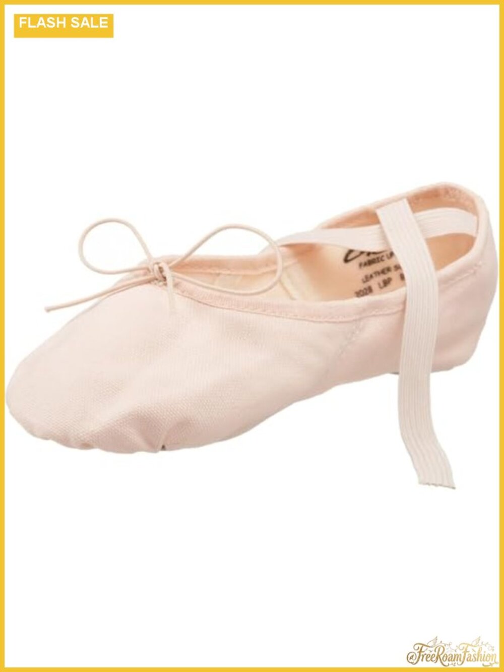 Canvas Ballet Dance Shoe with Split Sole, Suede Patches